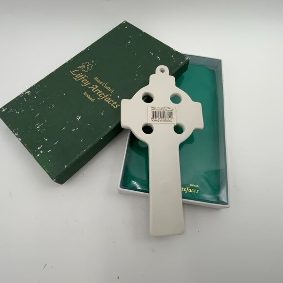 House of Liffey Artefacts Irish Ceramic Celtic Cross Wall Hanging New Old Stock - Picture 4 of 7